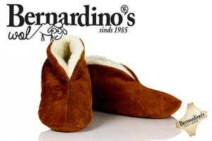 Bernardino, wollen sloffen voor dames en heren
