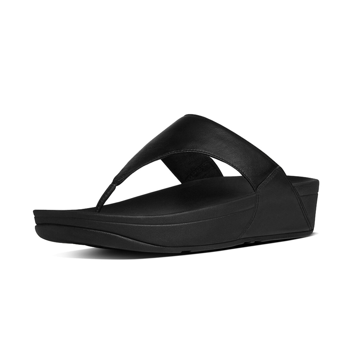 fitflop-lulu-leather-teenslippers-leren-comfort Black