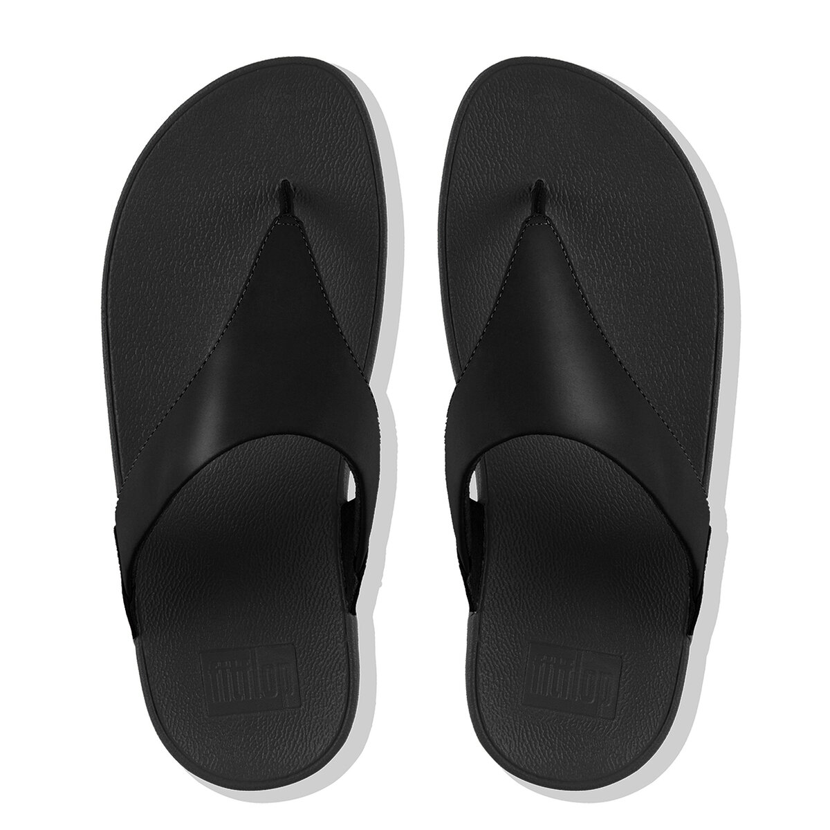 fitflop-lulu-leather-slippers-bovenaanzicht Black