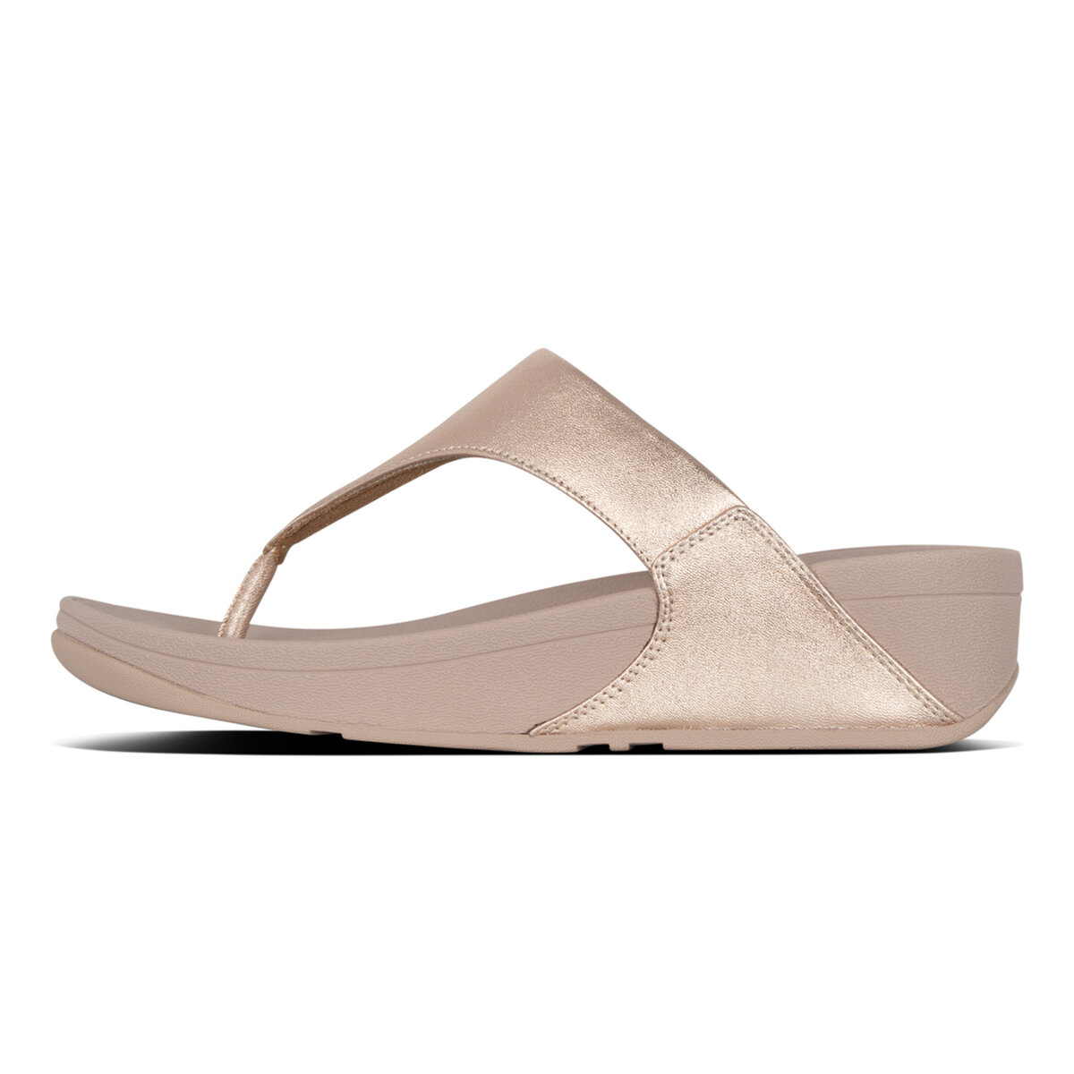 fitflop-lulu-leather-teenslippers-beige-zijaanzicht gold