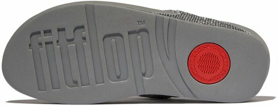 FitFlop FitFlop&trade; Lulu Crinkled-Shimmer Toe-Post Silver Seen