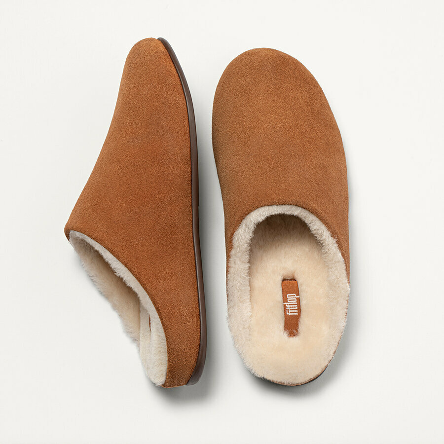FitFlop&trade; Tumbled Tan Pantoffels &ndash; Zachte Comfort Sloffen voor Dames