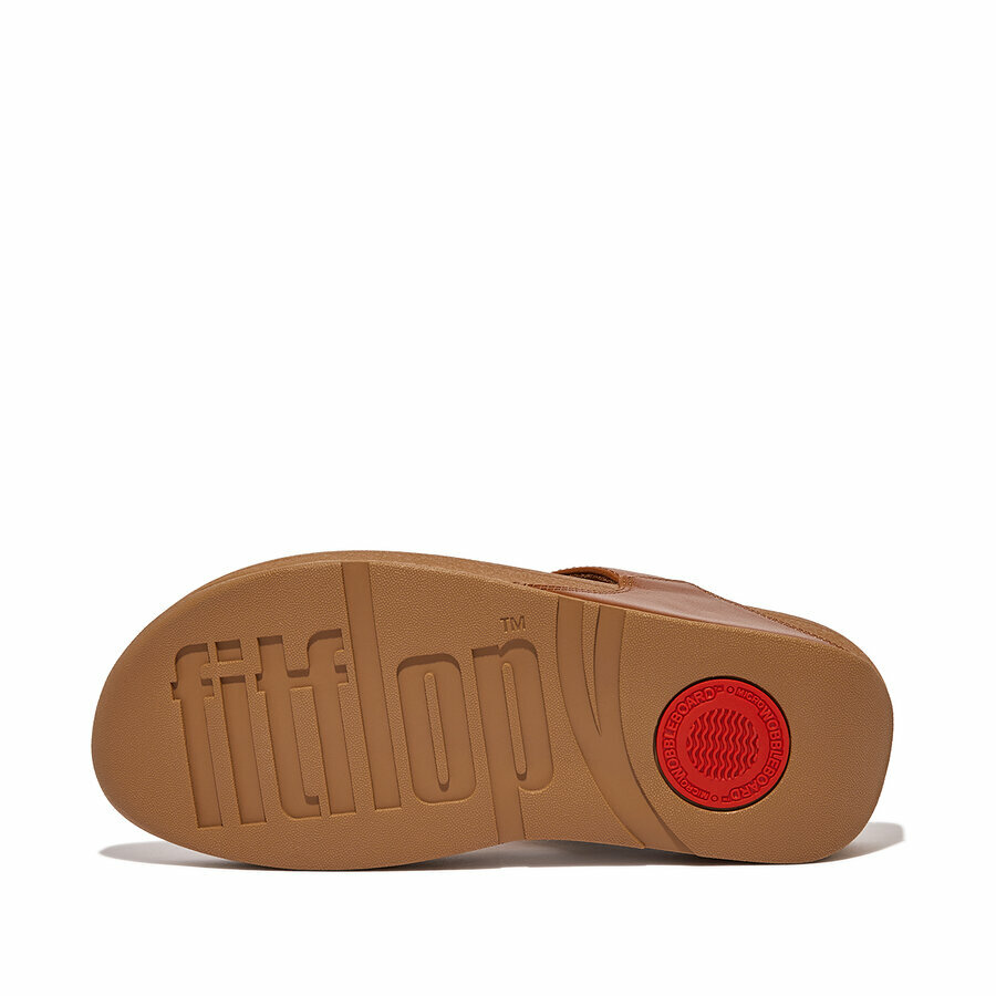 fitflop-lulu-leather-slippers-ergonomische-zool Tan