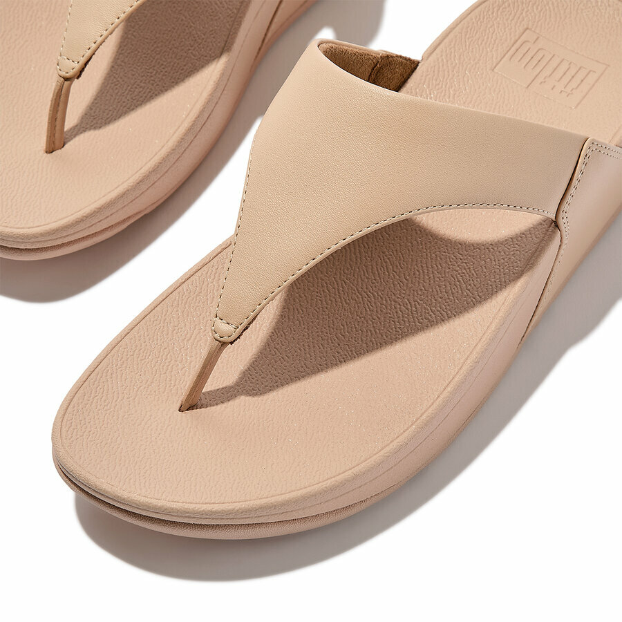fitflop-lulu-leather-slippers-dames-bestseller  Sand Beige