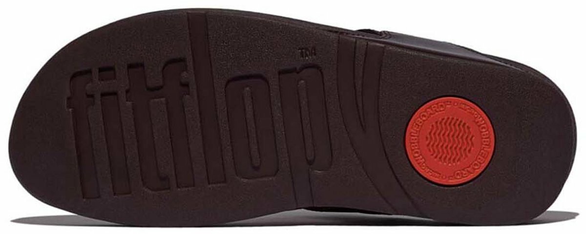 fitflop-lulu-leather-slippers-ergonomische-zool Bruin