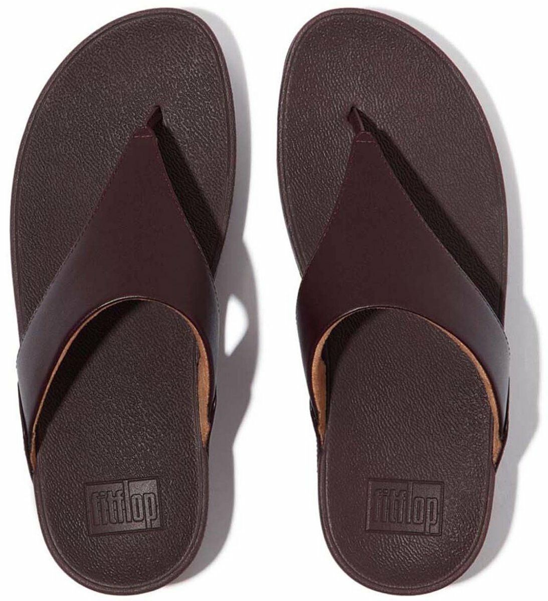 fitflop-lulu-leather-lichtgewicht-comfort-slippers Bruin