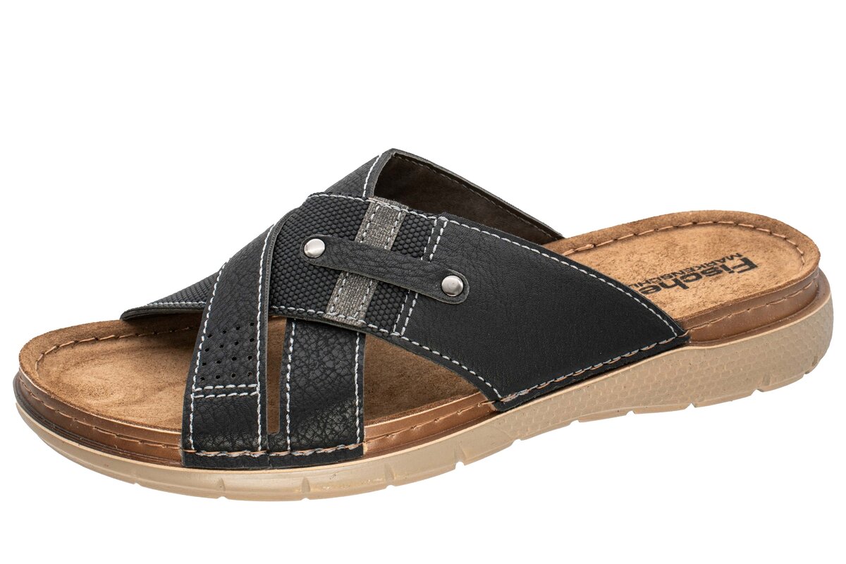 fischer-heren-slippers-leer-comfort-voetbed