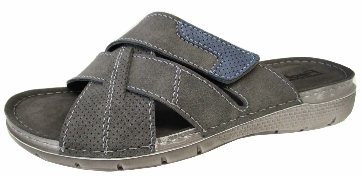 Fischer Grijs Heren slipper