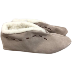 Spanisch slippers dark beige 100% wool