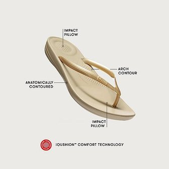 FitFlop TM Slippers Dames Zwart Iqushion Ergonomic