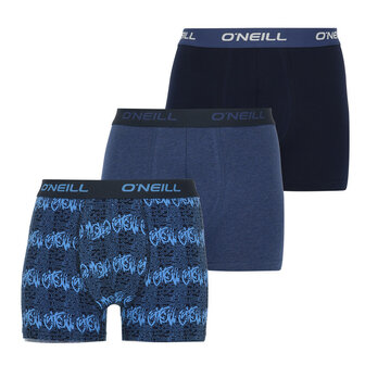 oneill-boxershorts-heren-blauw-3-pack