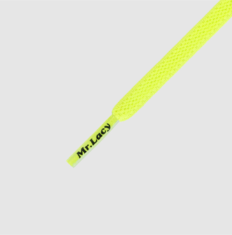 Mr. Lacy Flexies neon lime yellow plat 90 cm