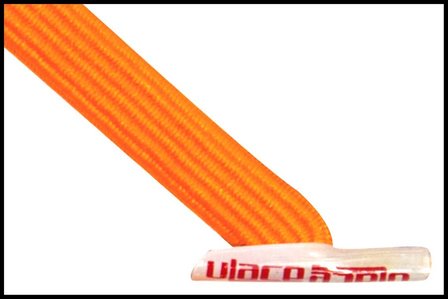 Ulace - Veters - voor sneakers met 6 gaatjes - Bright Orange - Elastiek