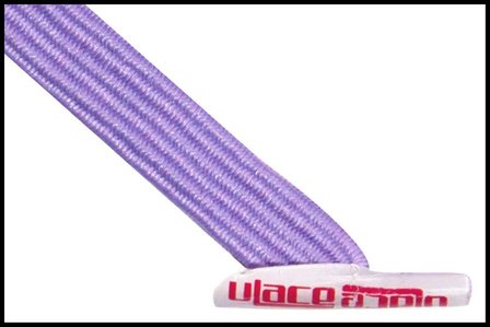 Ulace - Veters - voor sneakers met 6 gaatjes - Lavender/paars - Elastiek