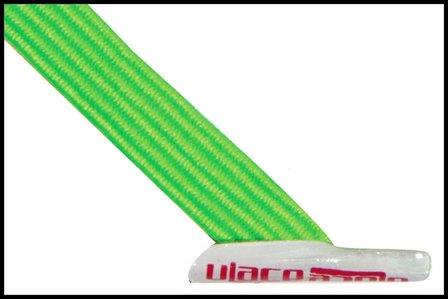 Ulace - Veters - voor sneakers met 6 gaatjes - Neon Green - Elastiek