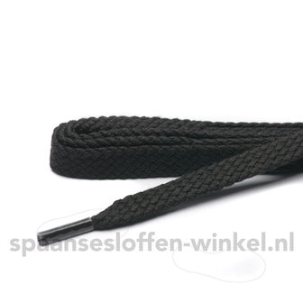 Cordial Cotton Black Flat laces 55 cm thickness 5 mm