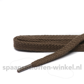 Cordial katoenen donkerbruin plat veters 55 cm dikte 5 mm 