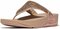 FitFlop FitFlop&trade; Lulu Crinkled-Shimmer Toe-Post Metallic Beige