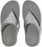 FitFlop FitFlop&trade; Lulu Crinkled-Shimmer Toe-Post Silver Seen