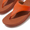 fitflop-lulu-leather-teenslippers-dames-zomer Oranje