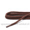 Cordial  middelbruin schoenveters grof rond  dikte 4 mm 150 cm