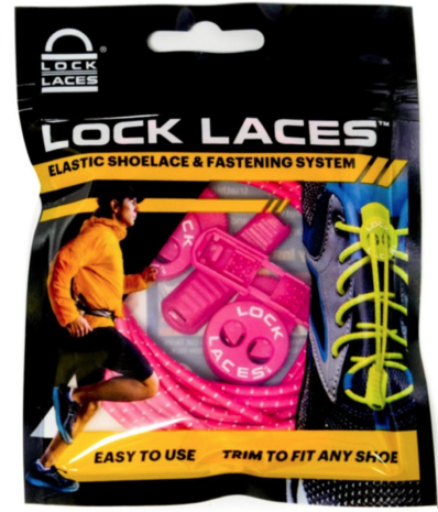 Lock Laces elastische veters roze one size