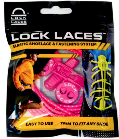 Lock Laces Elastic laces pink one size