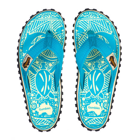 Gumbies - Islander Canvas Flip-Flops - Turquoise