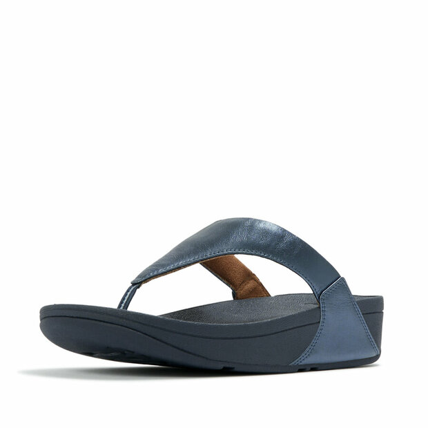 fitflop-lulu-leather-teenslippers-leren-comfort Cosmic Blue