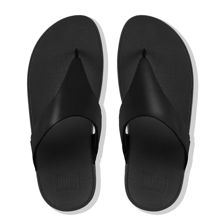 fitflop-lulu-leather-teenslippers-leren-comfort Black