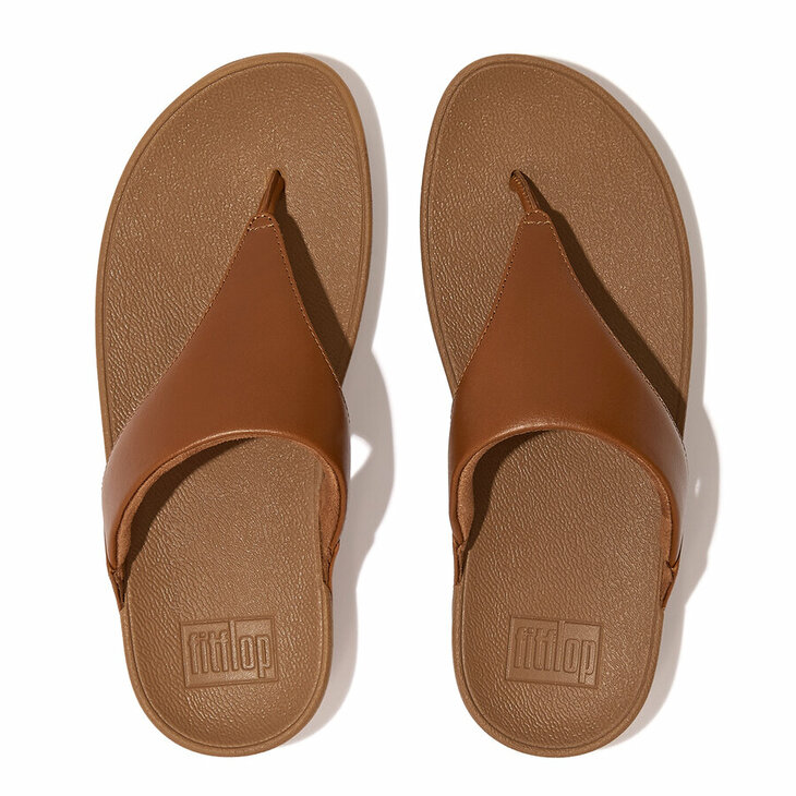 fitflop-lulu-leather-teenslippers-leren-comfort Tan
