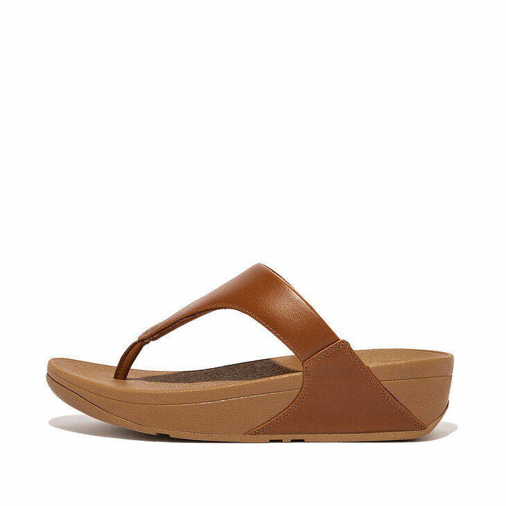 fitflop-lulu-leather-teenslippers-leren-comfort Tan