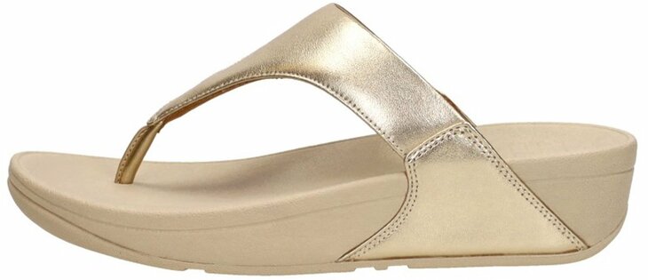 fitflop-lulu-leather-teenslippers-leren-comfort Platino 