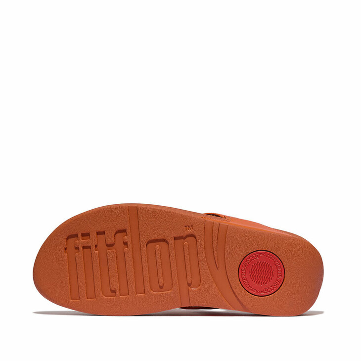 fitflop-lulu-leather-teenslippers-leren-comfort Oranje