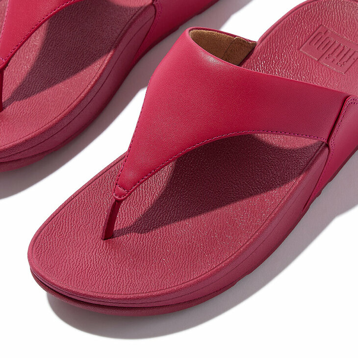 fitflop-lulu-leather-teenslippers-leren-comfort Rood