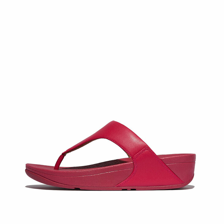 fitflop-lulu-leather-teenslippers-leren-comfort Rood