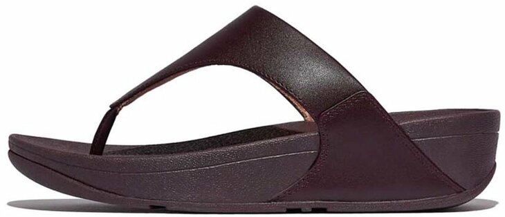 fitflop-lulu-leather-teenslippers-leren-comfort Bruin