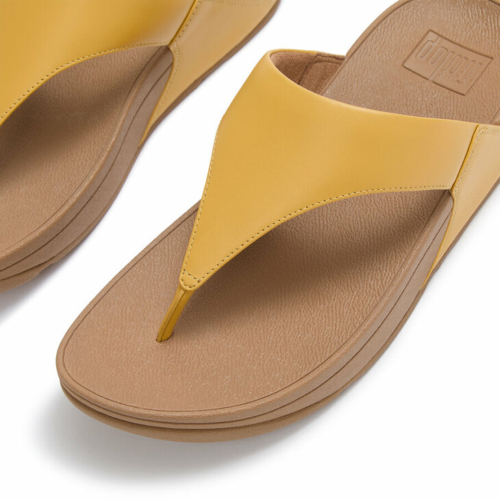 fitflop-lulu-leather-teenslippers-zijaanzicht Turmeric