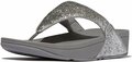 FitFlop FitFlop&trade; Lulu Crinkled-Shimmer Toe-Post Silver Seen