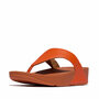 fitflop-lulu-leather-teenslippers-leren-comfort Oranje