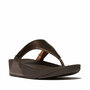 fitflop-lulu-leather-teenslippers-leren-comfort Metallic Bruin