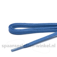 Schoenveters kobalt blauw wax plat 70 cm dikte 4 mm