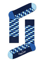 Happy Socks Filled Optic – Blue Unisex Socks – Comfort & Style