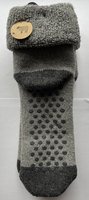 ARIESZZZ Huissokken - Antislip - 30% Wol - Grijs