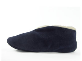 Spaanse sloffen bernardino donkerblauw 100% wol