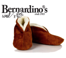 Spaanse sloffen bernardino cognac 100% wol