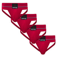 Expose Jockstrap - Ondergoed - Rood - 4 pack
