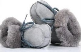 Baby sloffen grijs bernardino