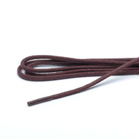 Schoenveters bordeaux wax  fijn rond geweven 3 mm 75 cm