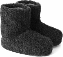 Norway Merino schapenwollen sloffen zwart